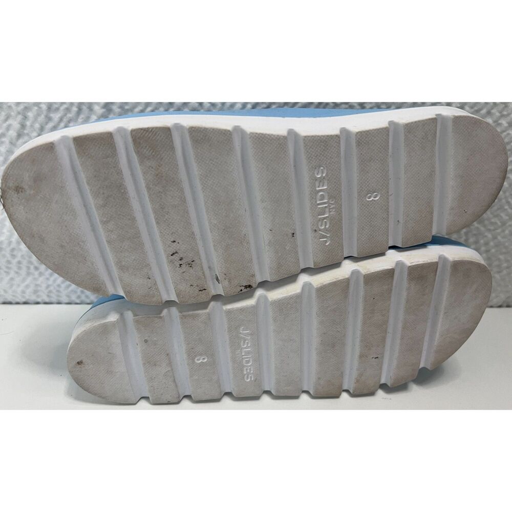 J/Slides Simply B Platform Slides in Sky Blue. Size 8. - Picture 8 of 8